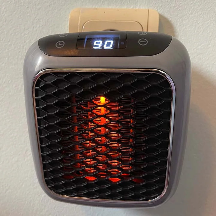 Energiezuinige draagbare verwarming met EU-stekker; perfect voor comfortabele warmte overal.