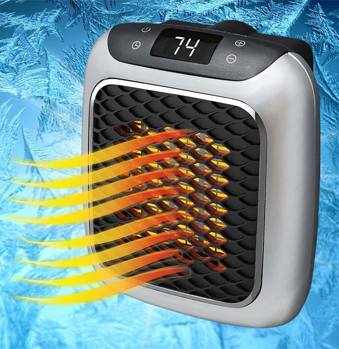 Draagbare energiezuinige kachel met modern ontwerp voor comfortabele ruimteverwarming in huis.