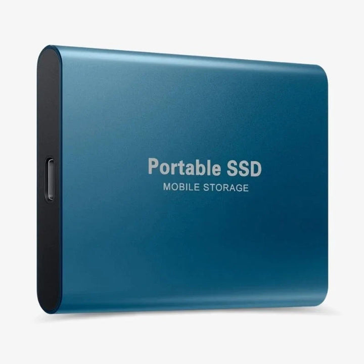 Draagbare externe SSD, ideaal voor snelle opslag, data backup en bestandsoverdracht via USB-C.