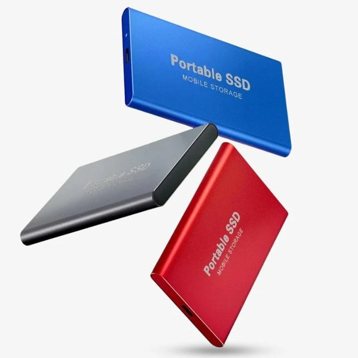 Ergonomische, draagbare SSD in handpalm, perfect voor mobiele opslag en directe toegang tot data.