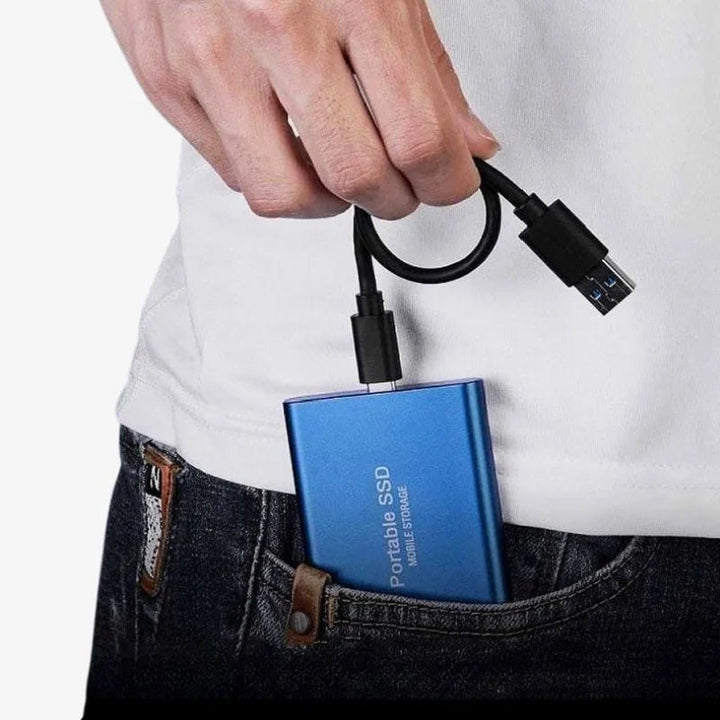 Snelle externe SSD voor efficiënte data backup, hoge snelheid opslag en betrouwbare data beveiliging.