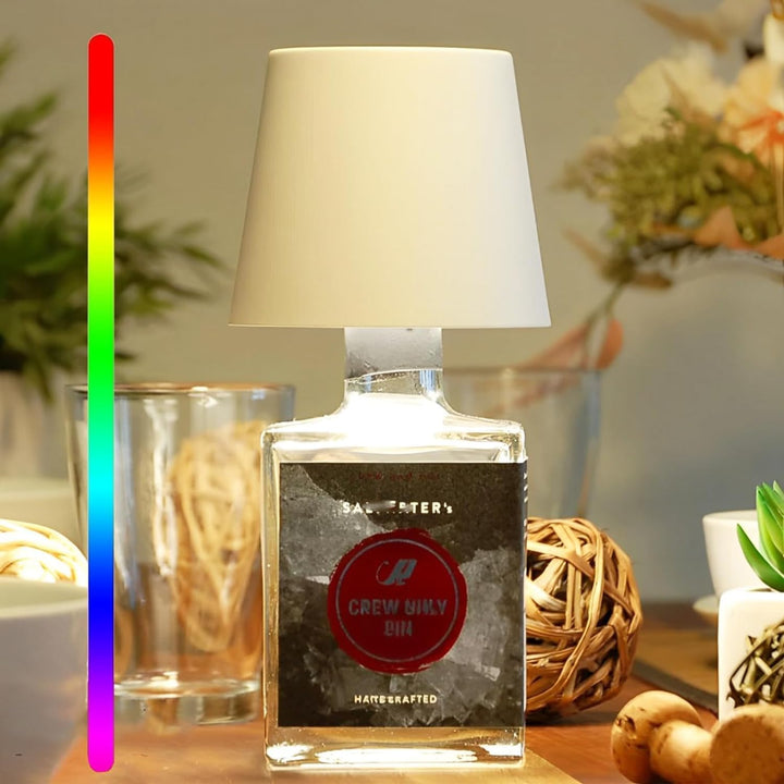 Innovatieve LED fleslamp, draadloos en oplaadbaar, met dimbare touch control voor optimale sfeer.