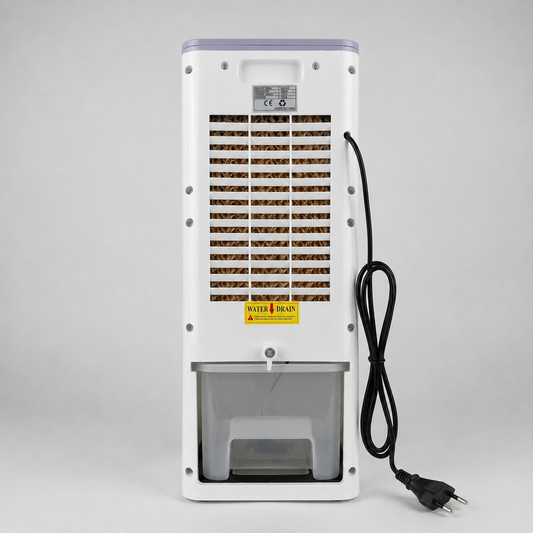 Stille mobiele airco in werking in een moderne woonkamer voor efficiënte zomerkoeling