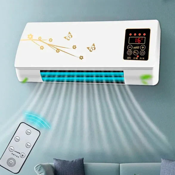 Compacte, energiezuinige mini airco, perfect voor snelle verkoeling in elke kamer of op je bureau.