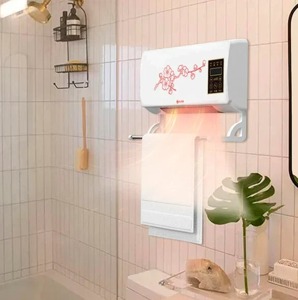 Witte draagbare mini aircooler met verkoelende luchtstroom; snelle verlichting bij warm weer.