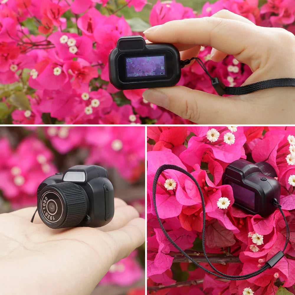 Eenvoudig te gebruiken draagbare mini camera voor scherpe HD video opnames. Compact en discreet voor fotografie.