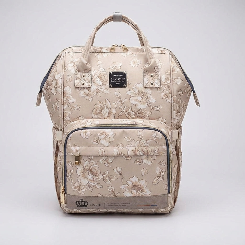 Babyluxe luiertas voor kinderwagen; handige rugzak met veel ruimte voor luiers en flesjes.