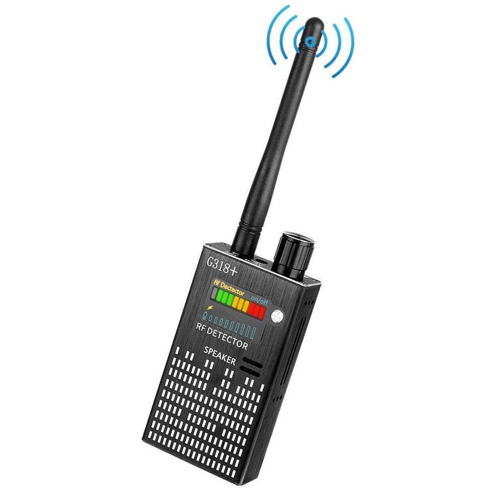 Moderne cameradetector met laserfunctie, onmisbaar voor het opsporen van spionageapparatuur.