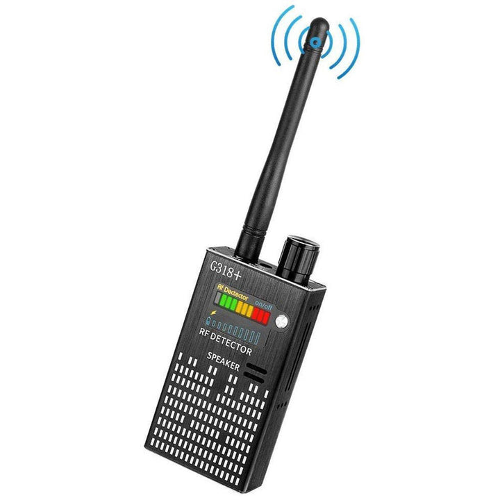 Moderne cameradetector met laserfunctie, onmisbaar voor het opsporen van spionageapparatuur.