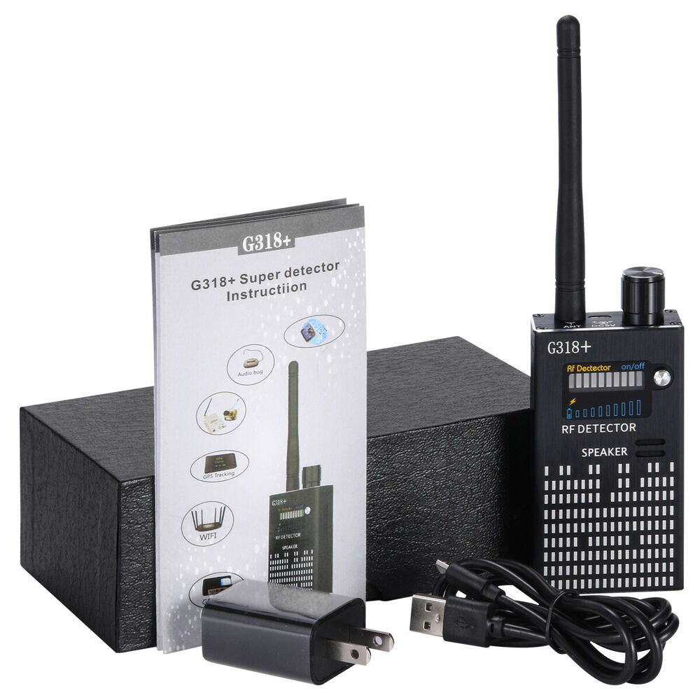 Bescherm uw omgeving: draagbare RF detector voor afluisterapparatuur en verborgen camera's.