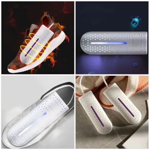 UV-schoenendroger voor het drogen en steriliseren van vochtige sportschoenen en werkschoenen.