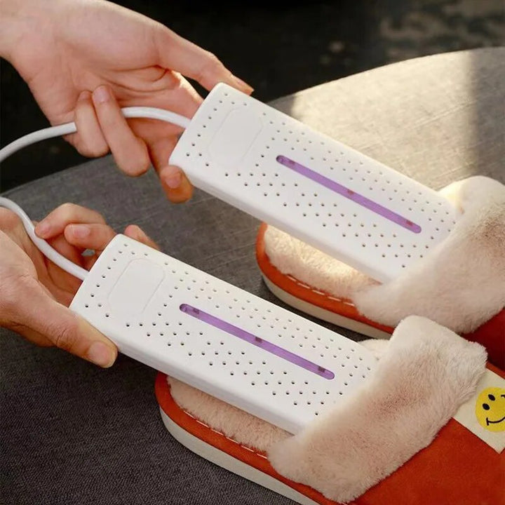 Handige draagbare UV-schoenendroger, perfect voor reizen, wandelen en dagelijks comfort.