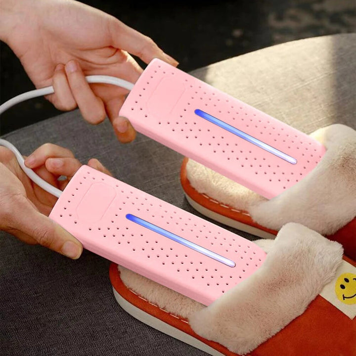 Vochtbestendige UV-schoenendroger voor droge, schone en geurvrije schoenen, overal mee naartoe.