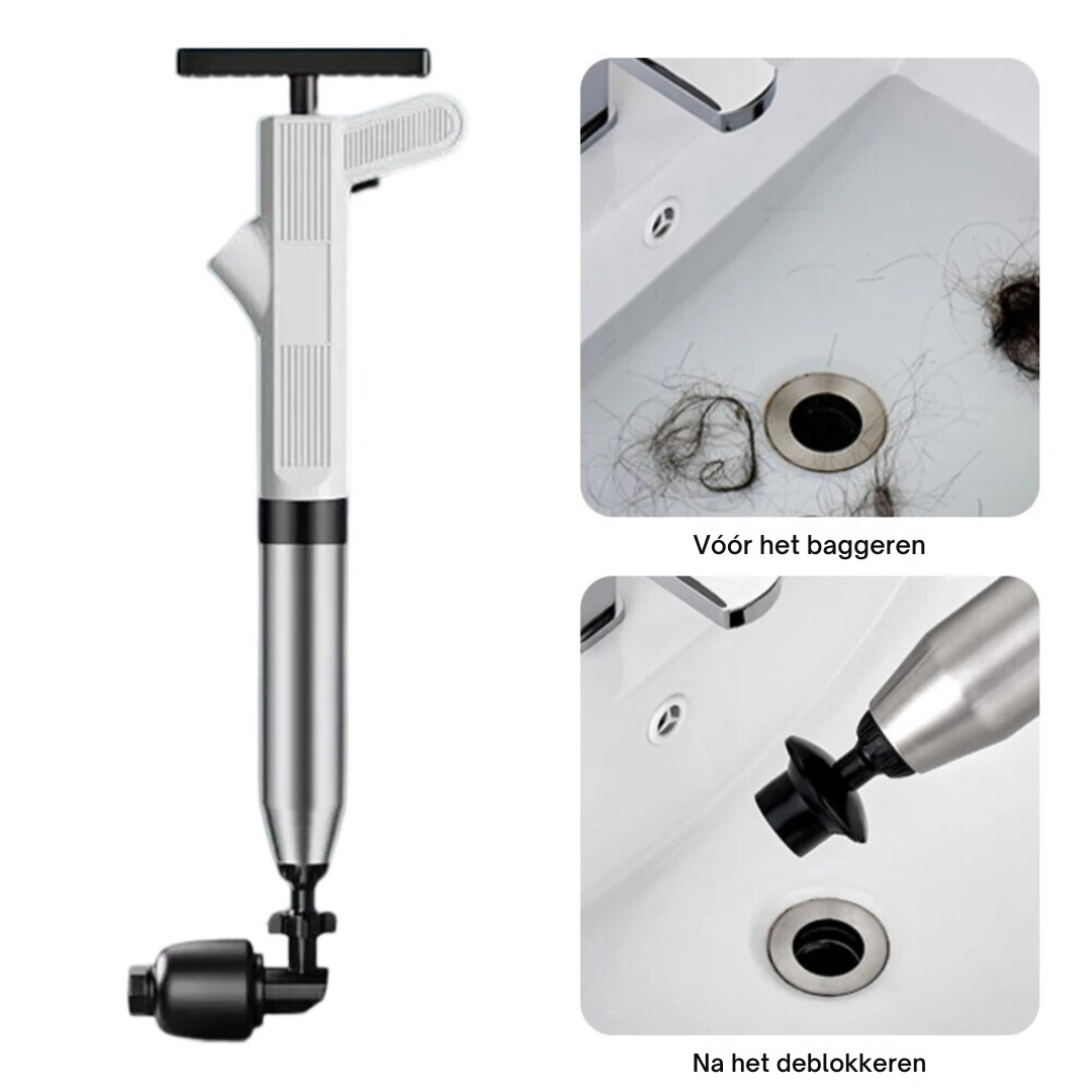 Effectieve DrainGlide hogedruk ontstopper; de doe-het-zelf oplossing voor elke verstopping in huis.