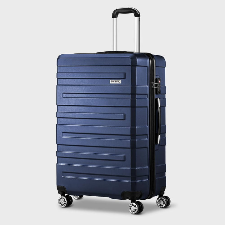 Duurzame reisbagage van 3 hardschaal koffers, beschermt je spullen met TSA-slot.