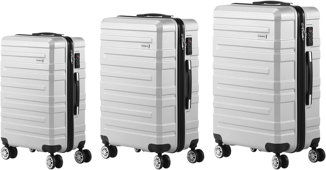 Hardschaal reisbagage met duurzaamheid en gemak gecombineerd, inclusief TSA-slot en wielen.