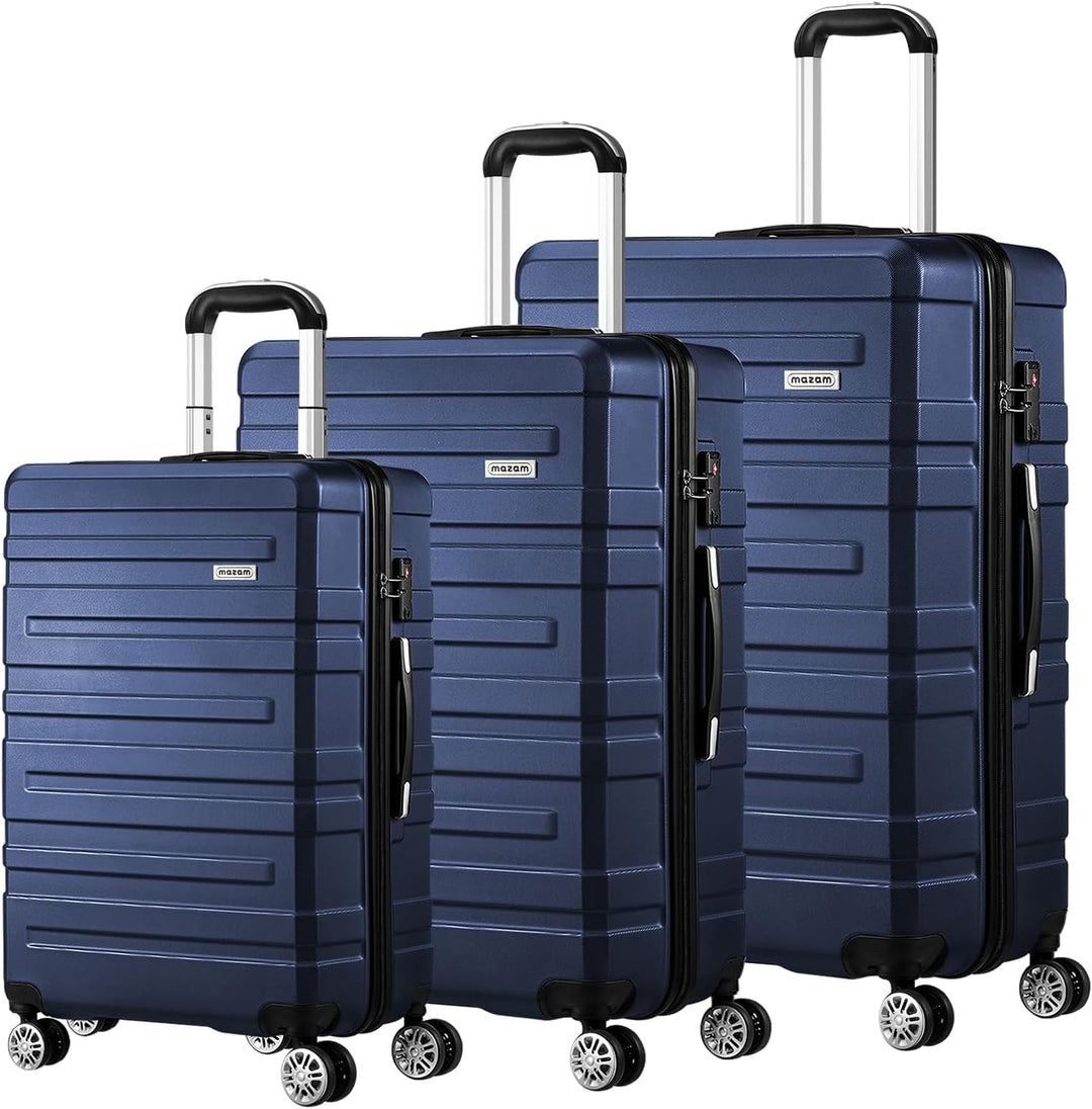 Stevige hardschaal reisbagage met duurzame ritsen en een veilig TSA-combinatieslot.