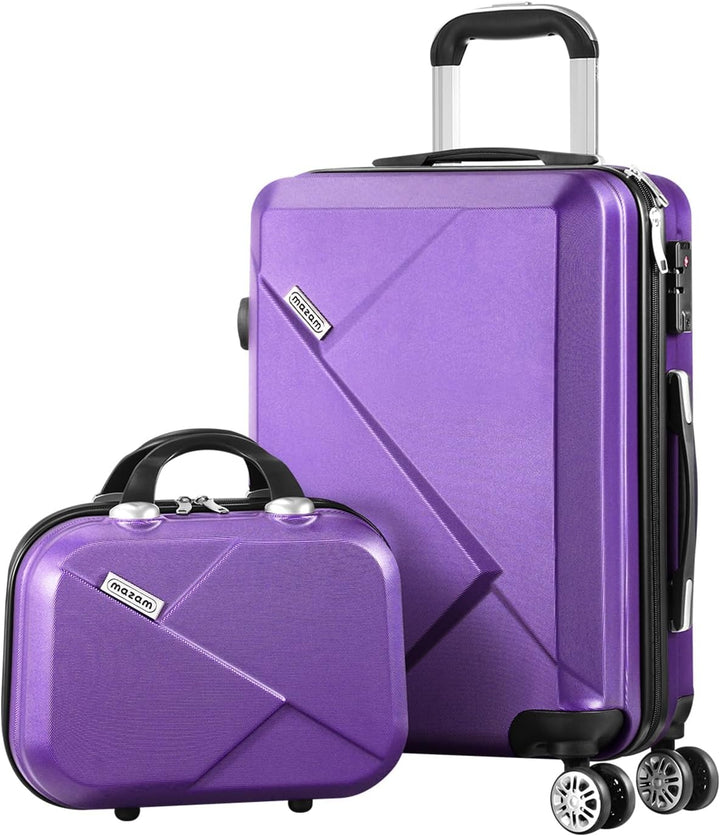 Complete set van 3 hardschaal koffers: groot, medium, handbagage, met spinner wielen.