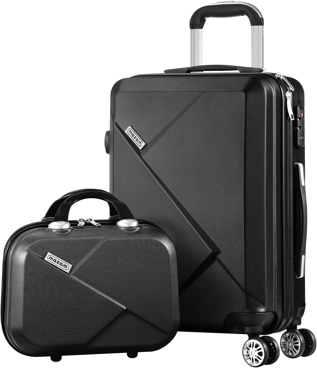 Stijlvolle hardschaal kofferset, 3-delig, met geavanceerd TSA-slot voor veilige vakanties.