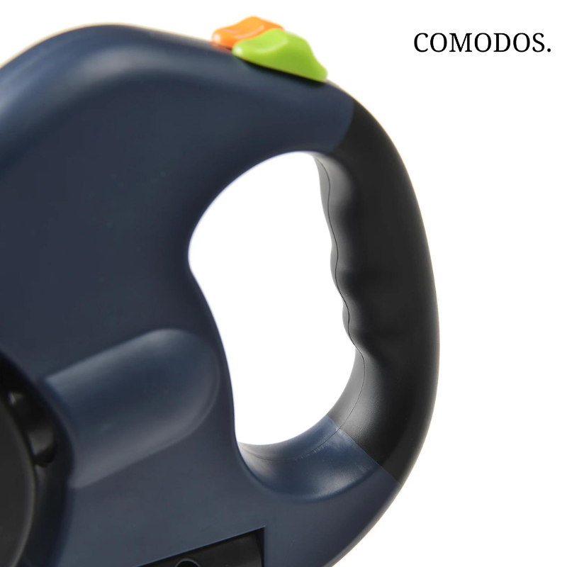 DuoStride hondenaccessoire: dubbele riem in zwart met LED