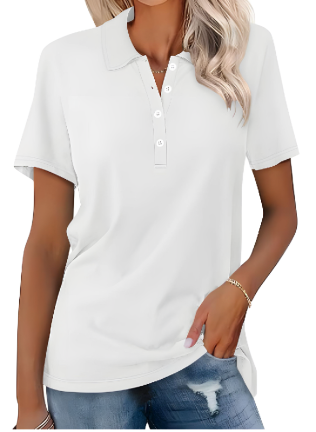 Klassiek Dames Poloshirt Nova. Tijdloos design, duurzaam & stijlvol; geschikt voor casual & zakelijk.