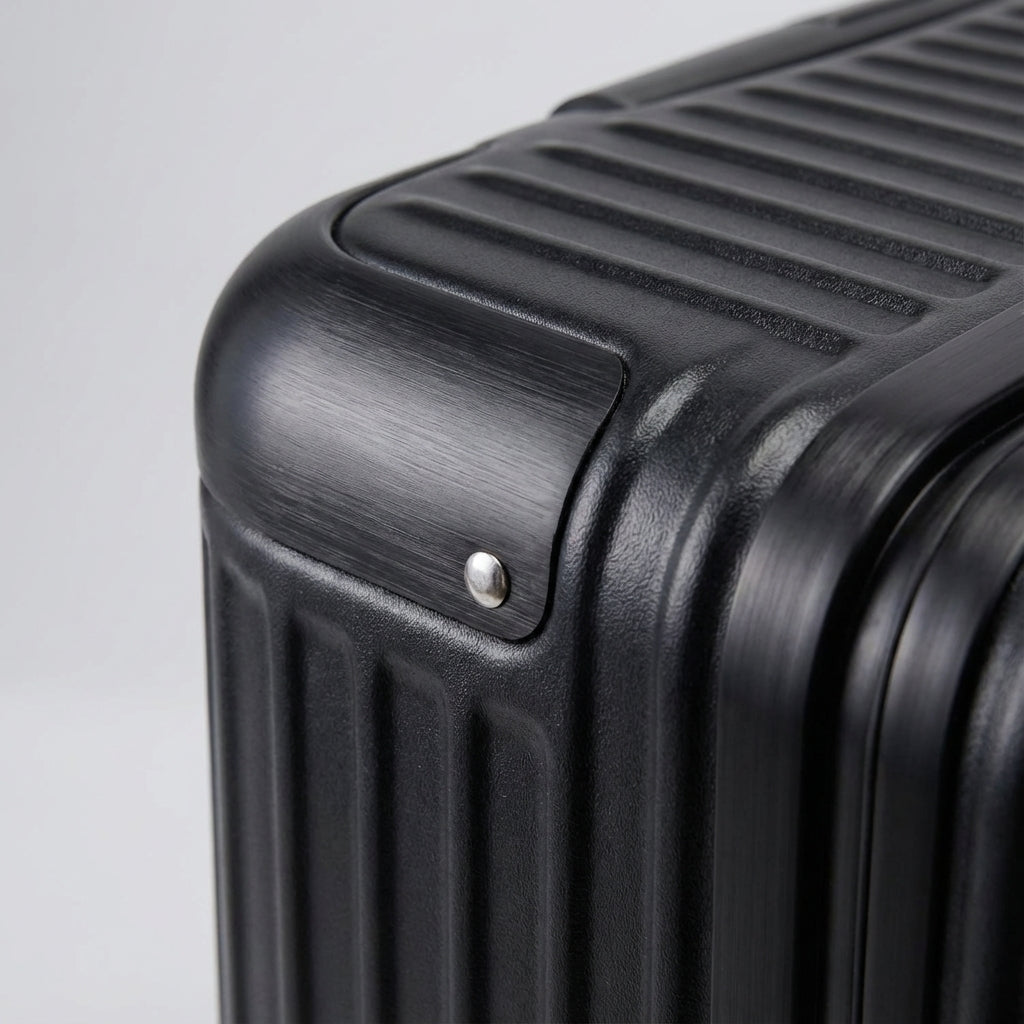 Moderne en duurzame reiskoffer, ABS PC met aluminium frame, krasbestendig, geschikt als handbagage.