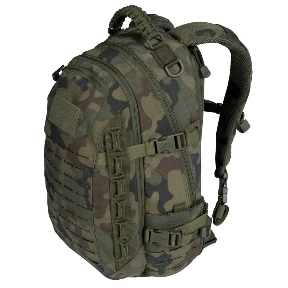 Veelzijdige 30L+ tactische rugzak met MOLLE systeem, perfect als survival tas of reisrugzak.