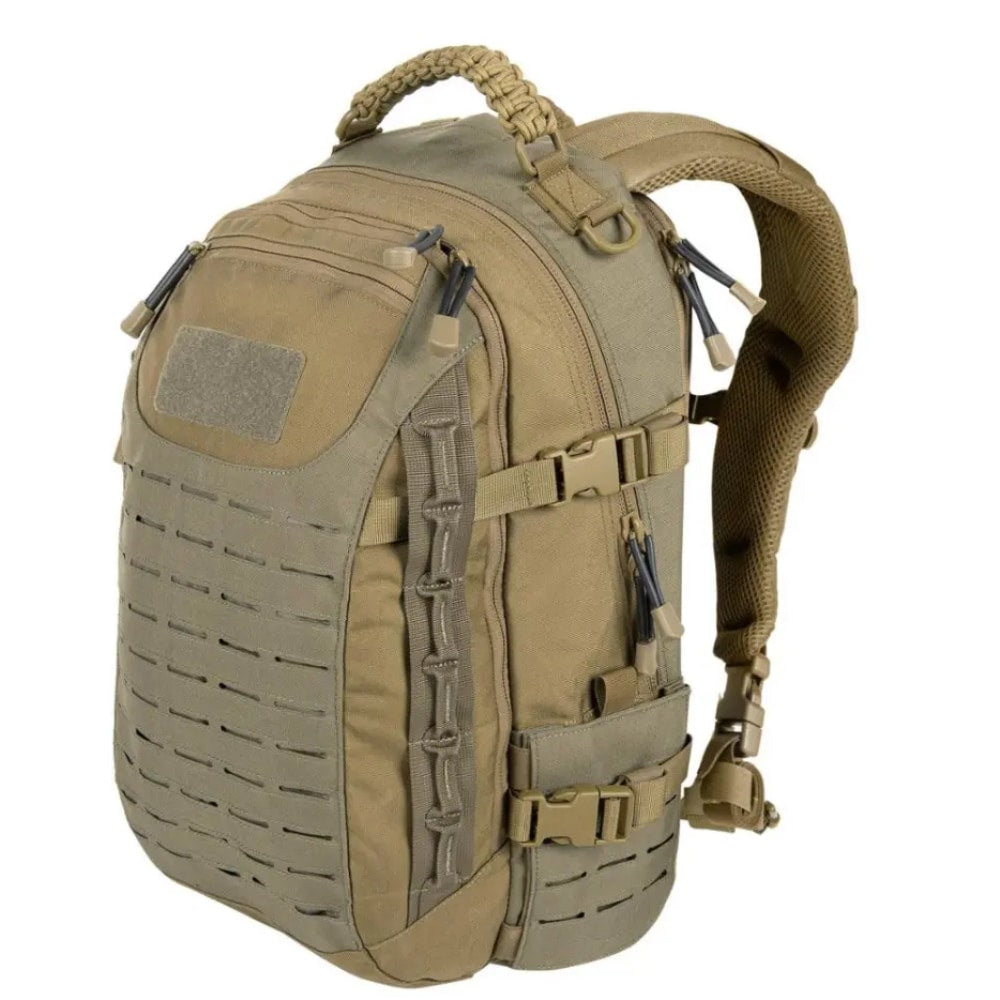Militaire tactische rugzak 30L+ in legergroen, khaki of camouflage, zeer veelzijdige heren tas.