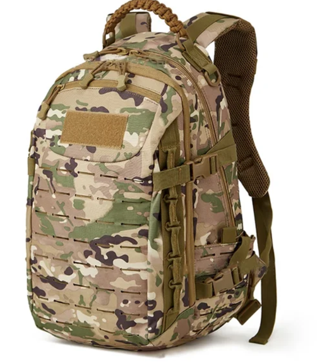 Functionele 30L+ tactische rugzak met veel opbergruimte, perfect als EDC of reisrugzak.