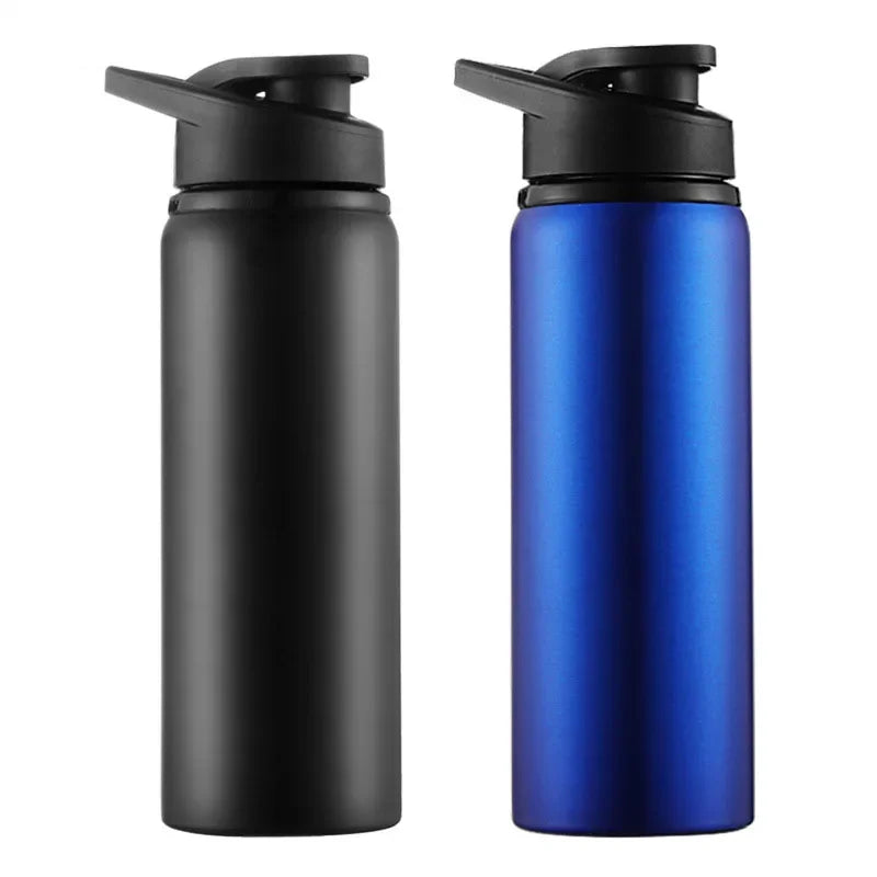 Duurzame roestvrijstalen sport waterfles voor outdoor avonturen en dagelijkse hydratatie.