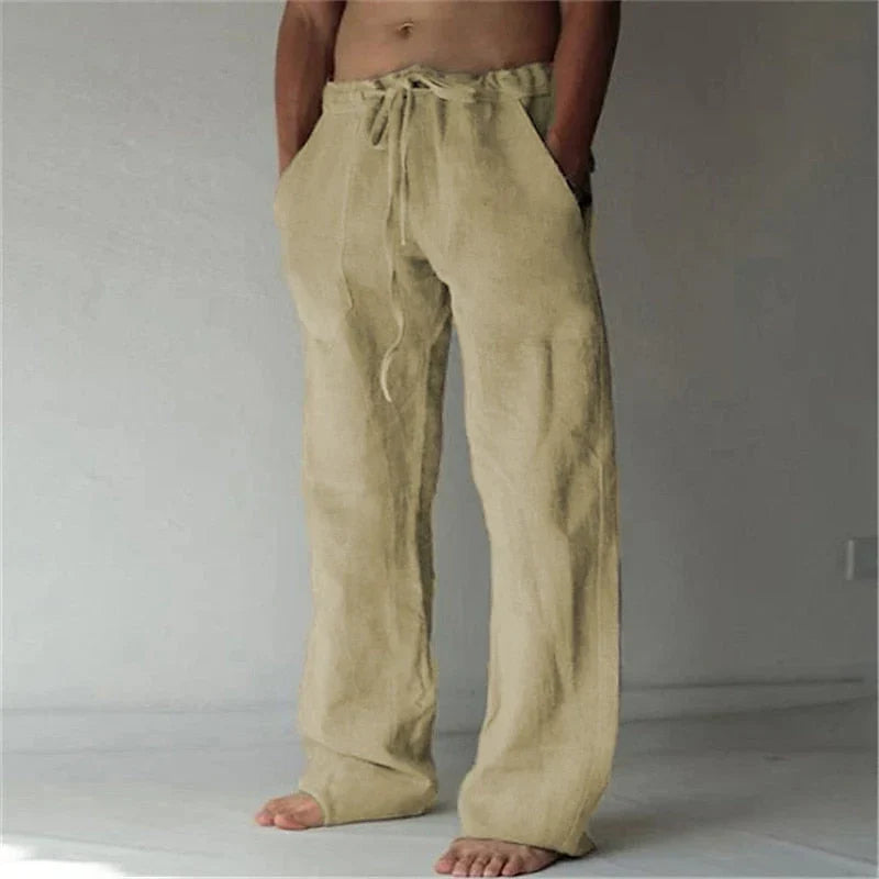 Comfortabele herenbroek in khaki