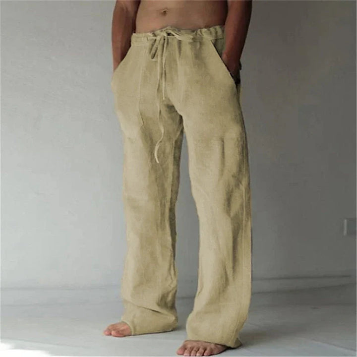 Comfortabele herenbroek in khaki