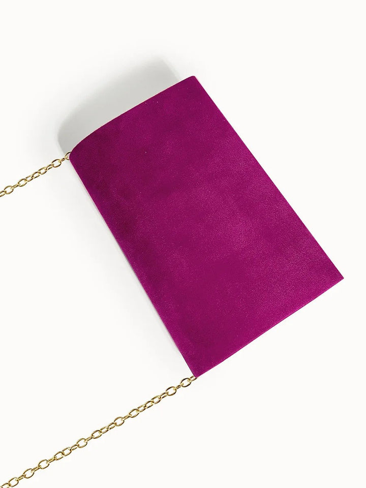 Strak vormgegeven envelop handtas van imitatieleer voor dames