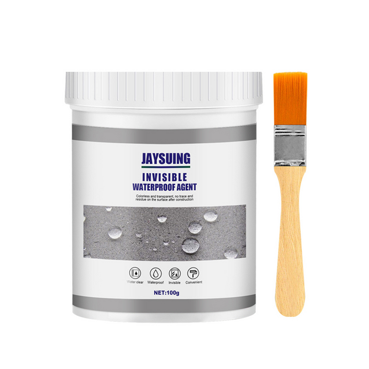 EasyStick transparante waterdichte deklaag beschermt hout, steen en beton tegen water en UV.