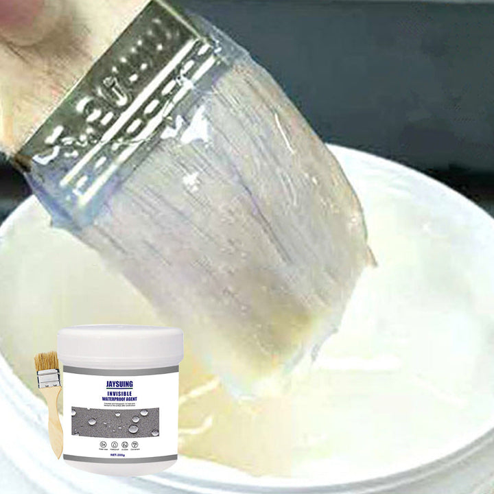 Waterdruppels op een met EasyStick behandelde ondergrond tonen de effectieve waterdichte bescherming.
