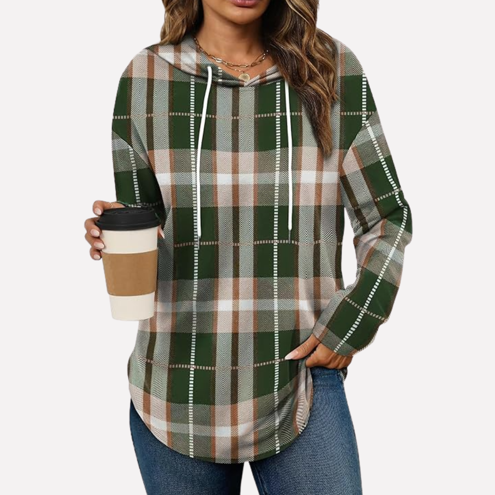 Modieus sweatshirt voor vrouwen, effen kleur, comfortabel en casual chic.