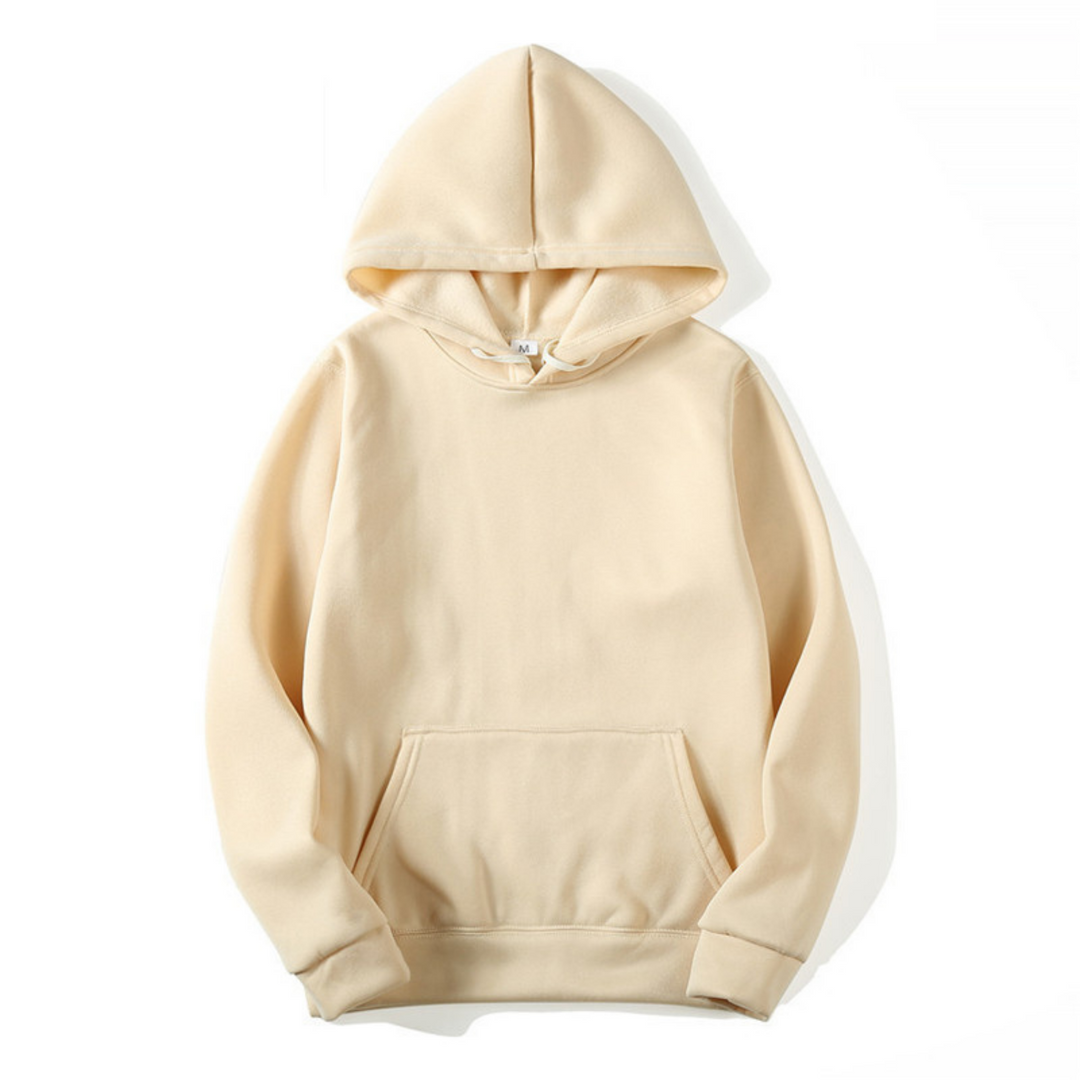 Stijlvolle casual herenhoodie voor dagelijks gebruik. Comfortabele effen trui met capuchon en lange mouwen.