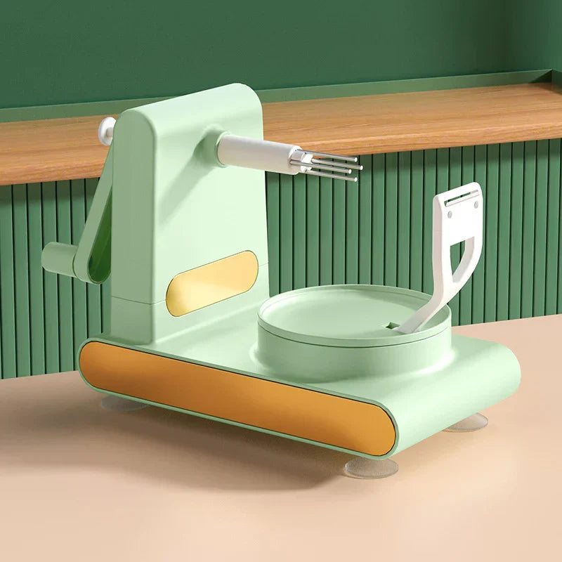 Ergonomische groenteschiller. Comfortabel in gebruik, zelfs bij grote hoeveelheden schilwerk.