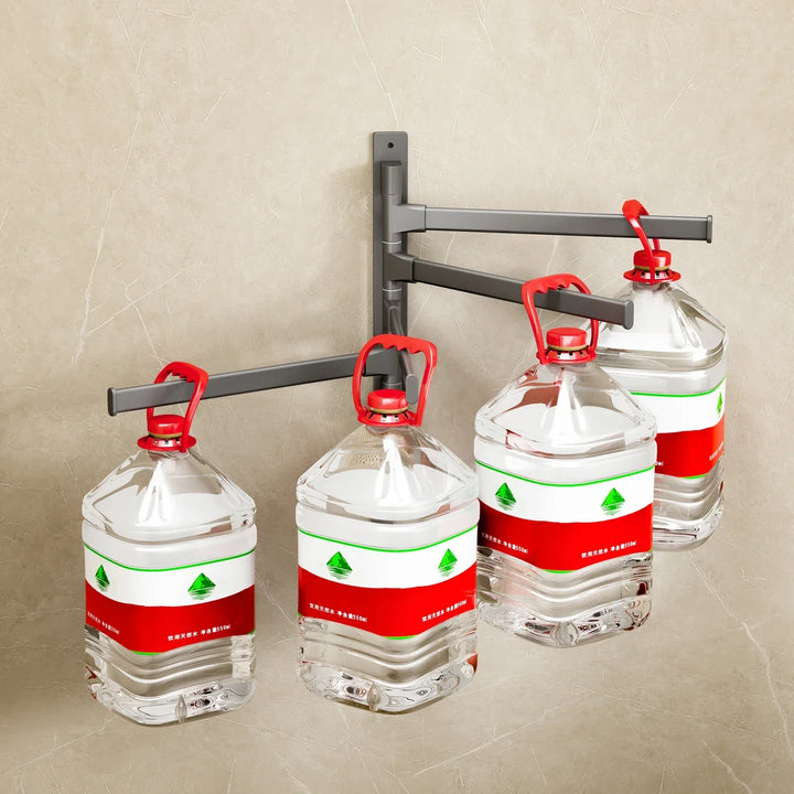 Ruimtebesparende EleganceRack handdoekrek met draaibare armen voor badkamer, keuken of toilet, in modern design.