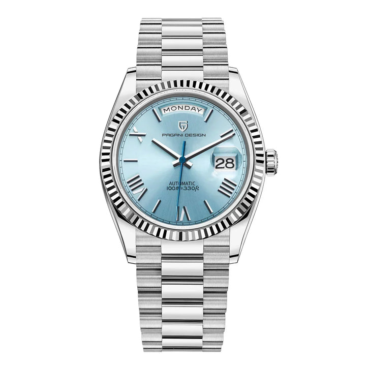 Elegant Automatisch Herenhorloge Dominus: Stijlvol polshorloge van edelstaal, perfect voor elke gelegenheid.