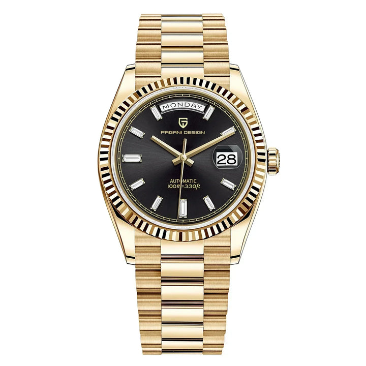 Stijlvol Automatisch Herenhorloge Dominus om pols: Elegante accessoire voor de moderne man, van edelstaal.