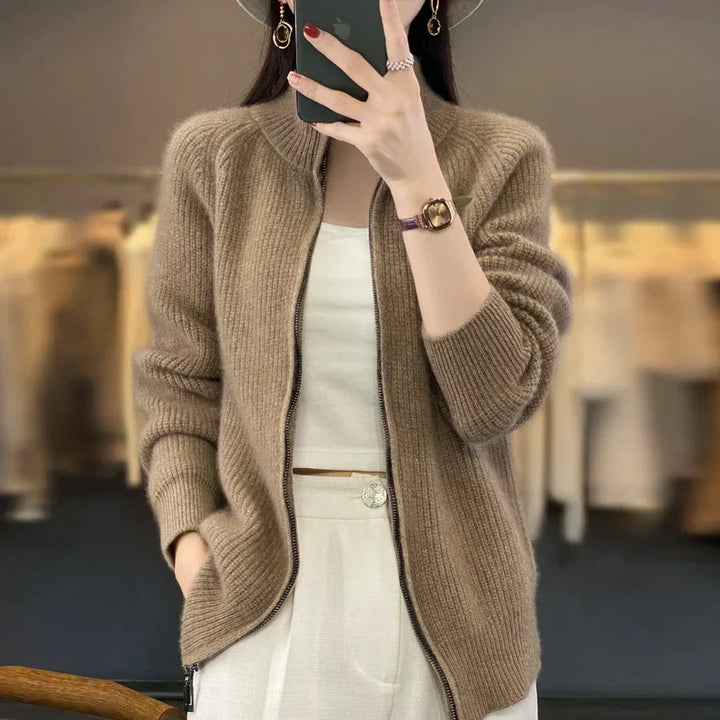 Elegant dames cardigan vest, comfortabel voor elk seizoen, perfect voor stijlvolle vrouwen.