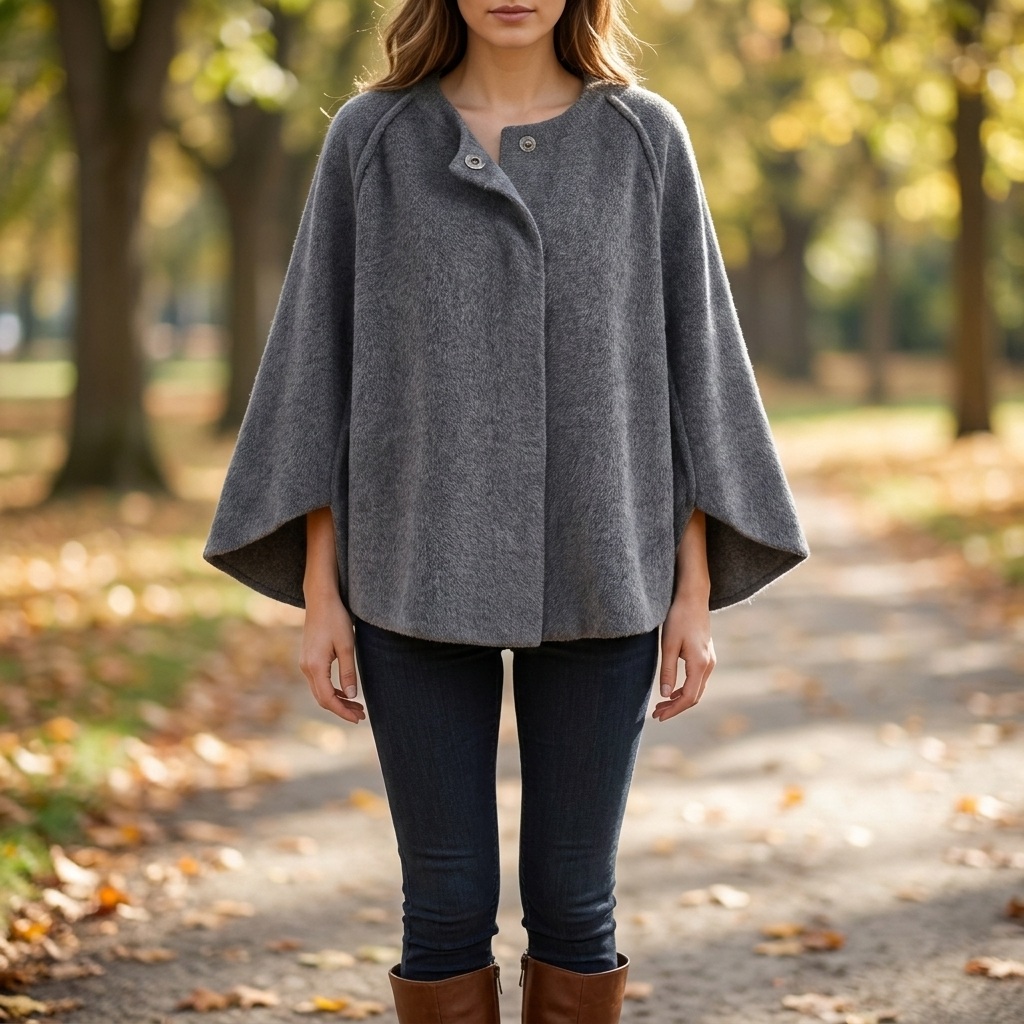 Elegant dames midden-seizoen jack met gekorte snede, ideaal voor smart casual. Comfortabele modieuze tussenjas.