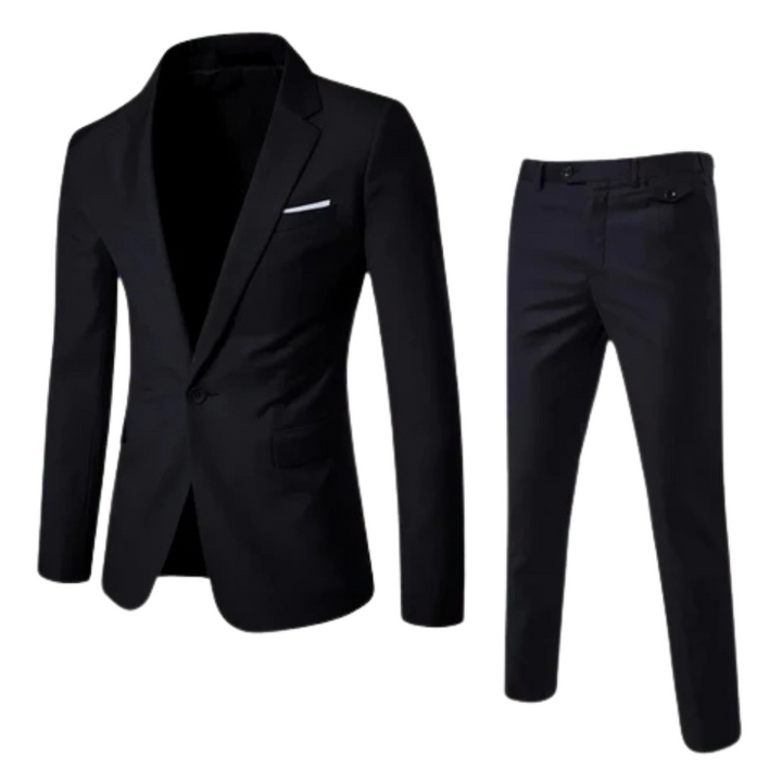 Professioneel Hoymans herenpak set, comfortabel en elegant, perfect voor zakelijke meetings en formele evenementen.