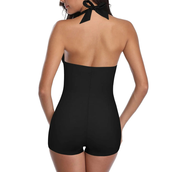 Stijlvol dames badpak met rugvrije snit en getailleerde vorm, perfect voor modieuze strandmode en zwembadplezier.
