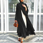 Zwarte abaya met hijab
