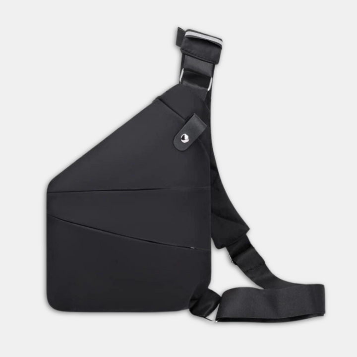 Interieur van de lichte crossbodytas met ruime vakken voor al je reisaccessoires en dagelijkse spullen.