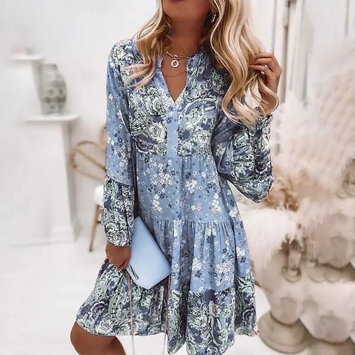 BohoDress™ midi jurk voor dames, met elegante details, perfect voor festivals en zomerse uitjes; comfortabel en stijlvol.