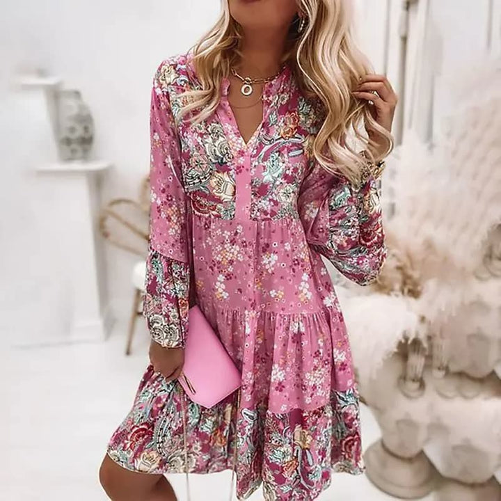 Stijlvolle en comfortabele BohoDress™ dames zomerjurk met elegante details, ideaal als casual of festivaljurk.
