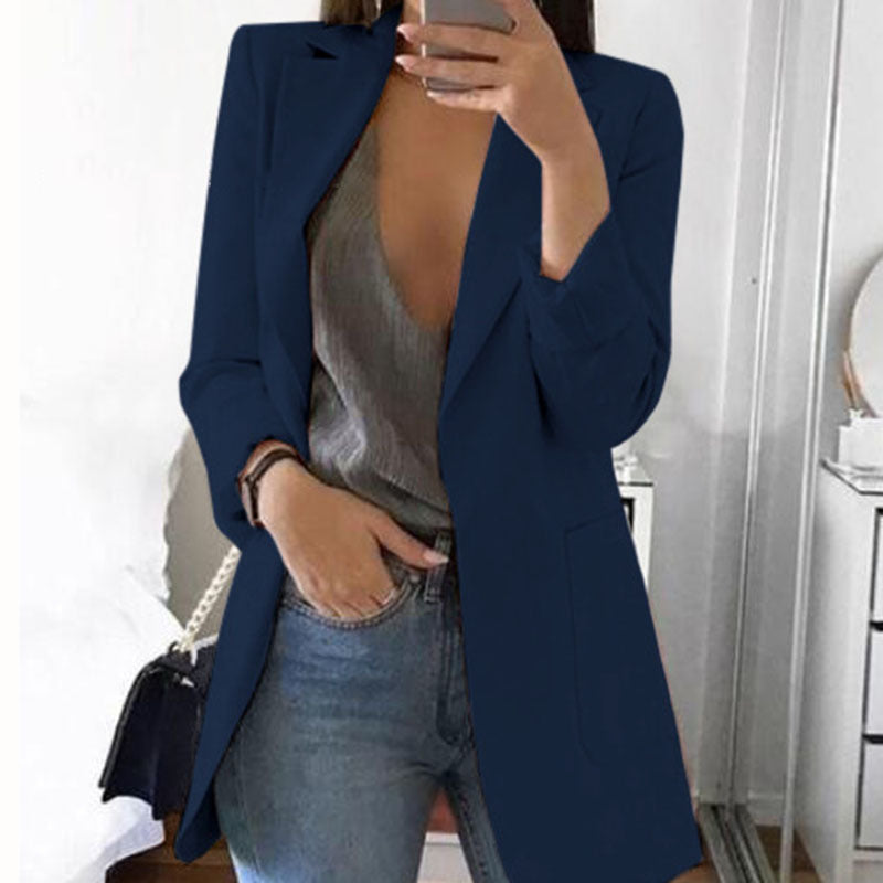 Casual dames blazer voor een relaxte, maar stijlvolle look. Comfortabele pasvorm, veelzijdig te combineren.